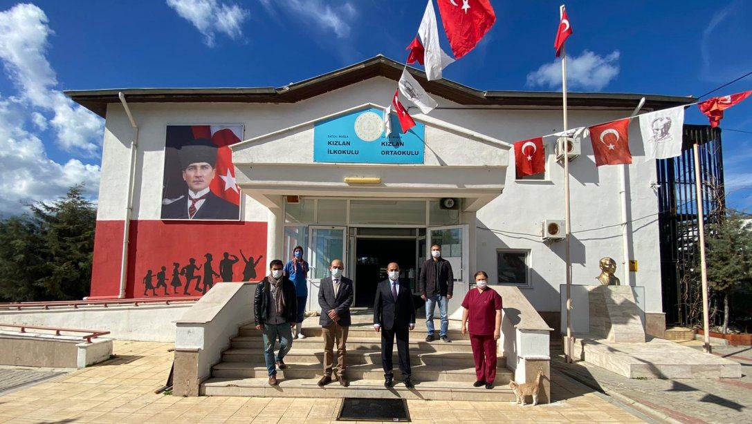 İlçe Milli Eğitim Müdürümüz Sayın Bülent ALDAL, 15 Şubatta Açılacak Olan Kızlan İlk-Ortaokulunu Ziyaret Etti