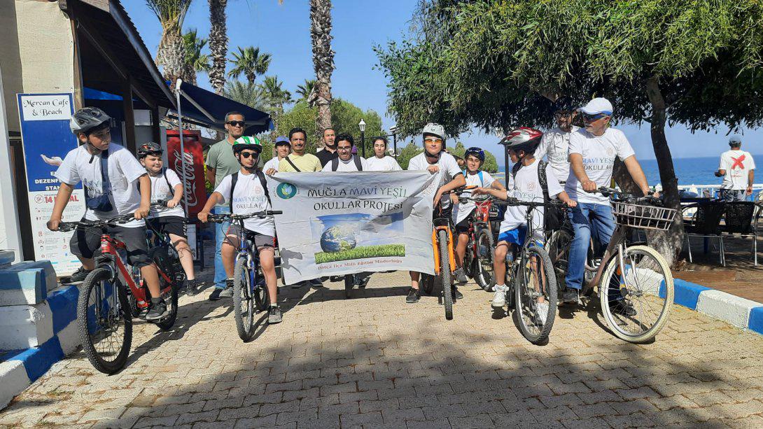 İlçemizde Mavi Yeşil Okullar Projesi Kapsamında Bisiklet Turu Düzenlendi